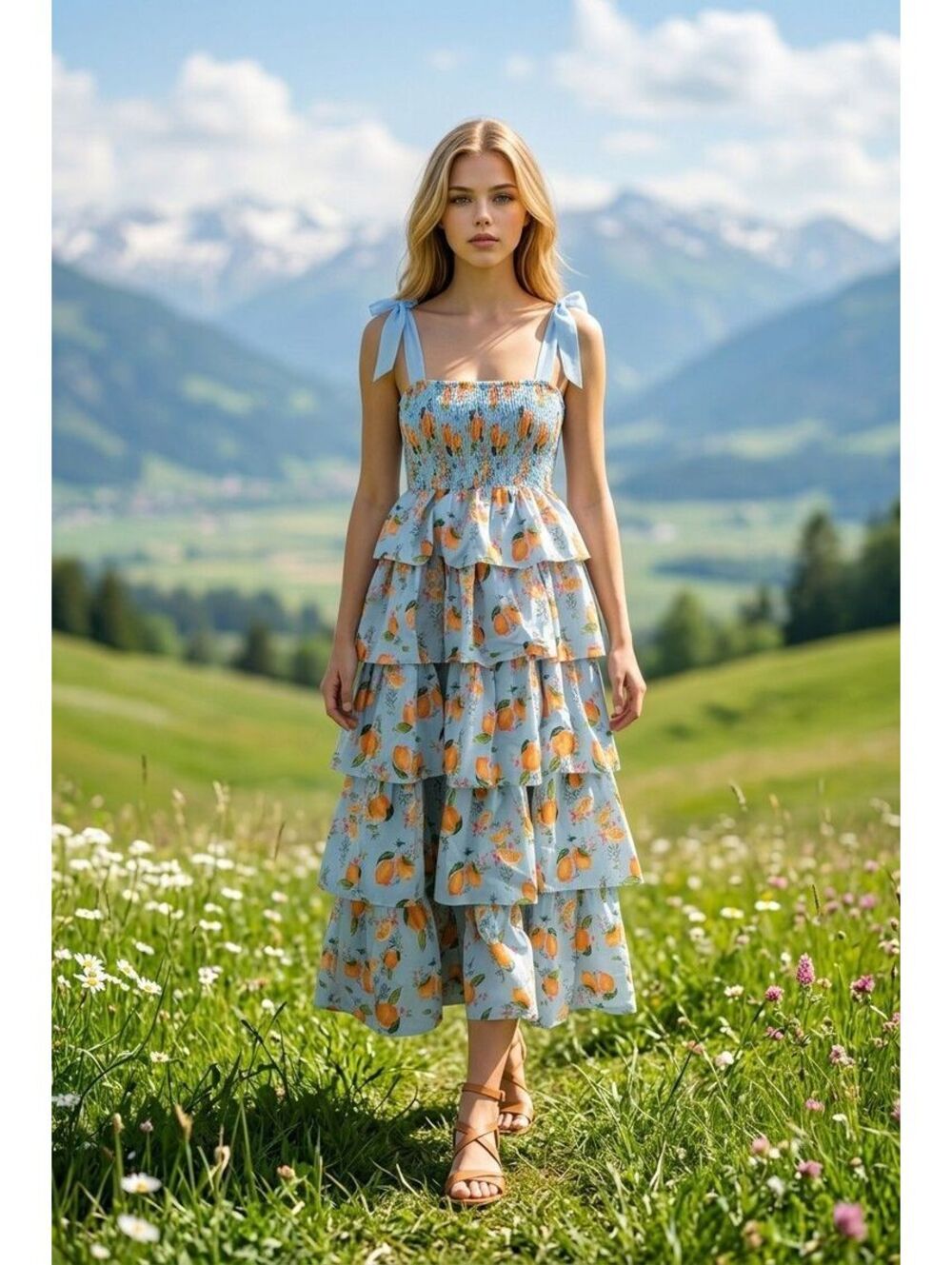 340. Lovelo Ruffle Fruit Dress